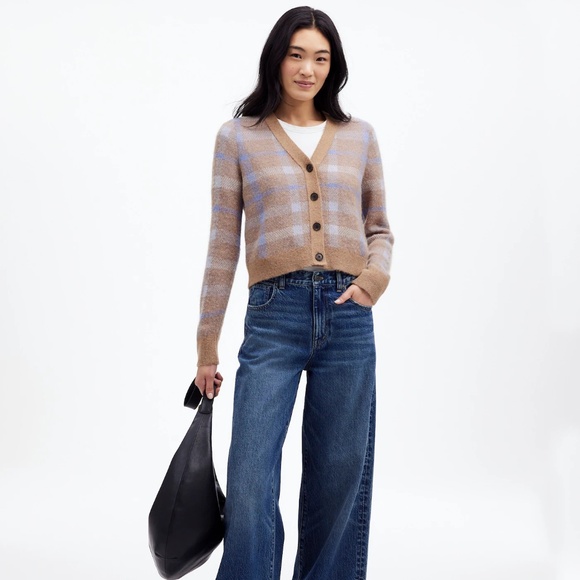 Madewell Sweaters - BNWT NEW Madewell Alpaca Blend V-neck Button down Cardigan Sweater Top Sz LARGE!